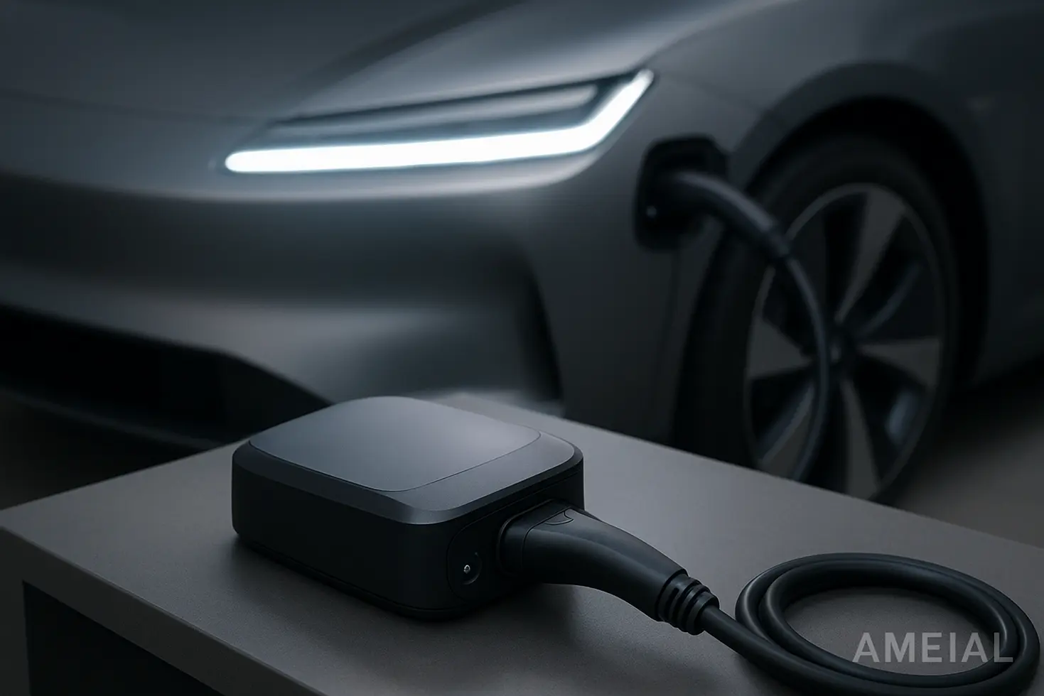 cargador portátil para vehículo eléctrico — detalle técnico