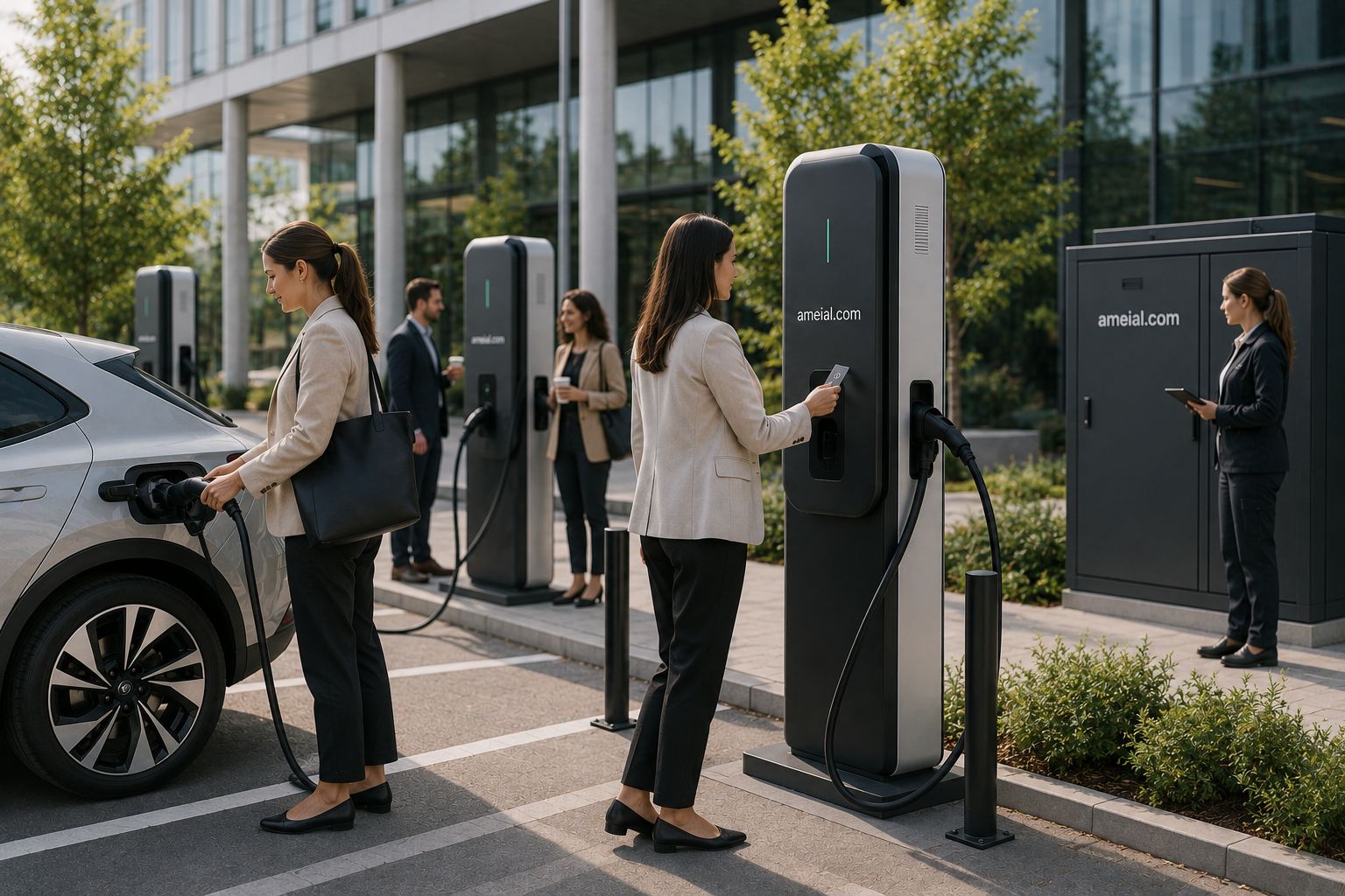 Infraestructura de carga para empresas y parkings corporativos
